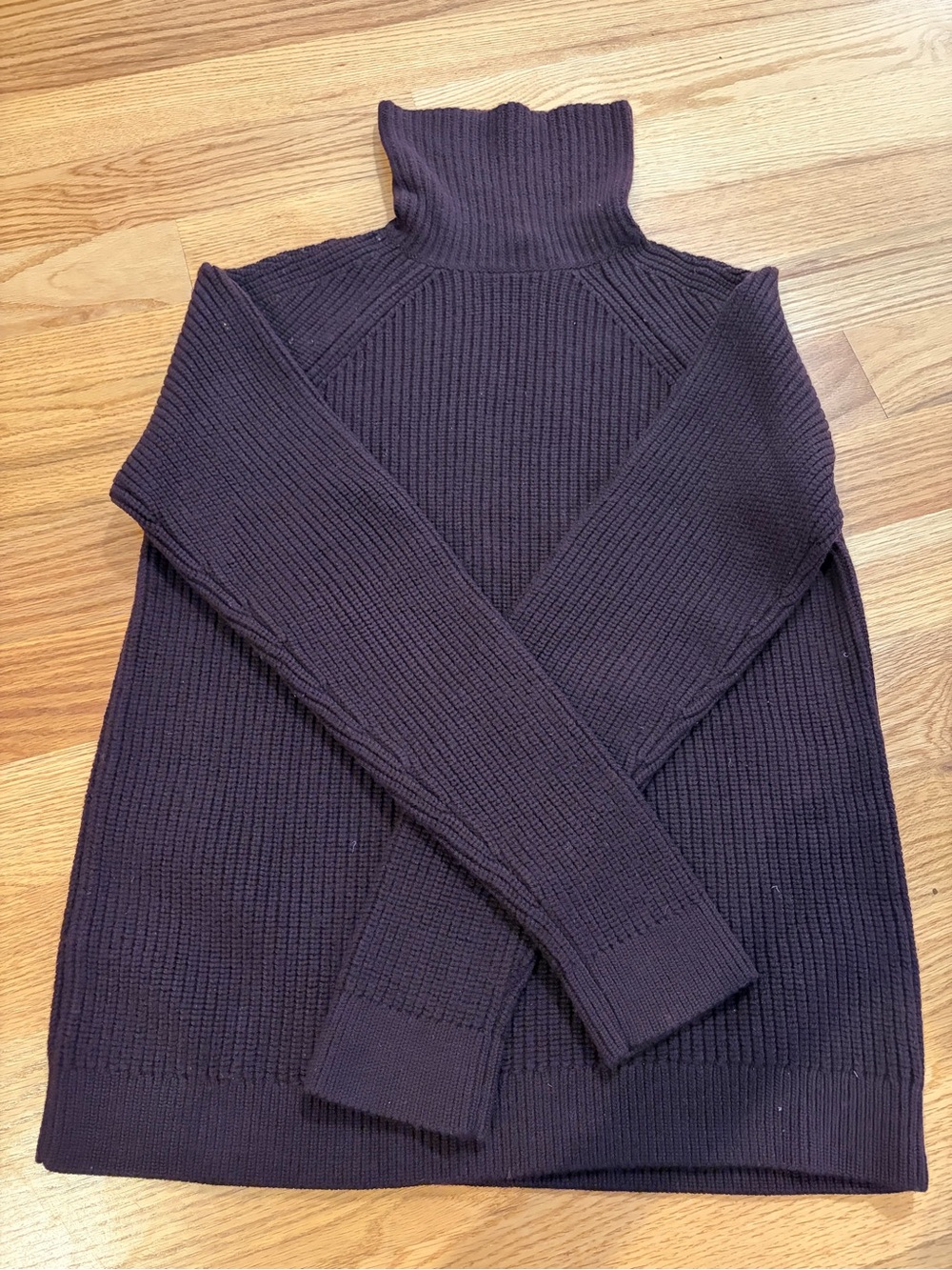 Theory Men's Ribbed Turtleneck Sweater in Deep Plum